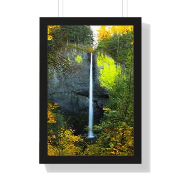 Latourelle Falls, Oregon In Autumn Waterfall Wall Art Design Poster Print Decor - Picture 6 of 9